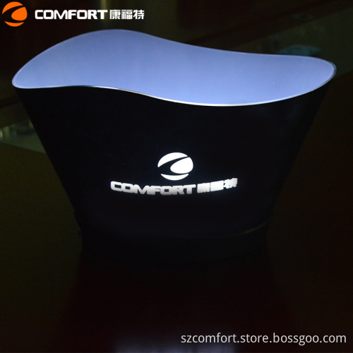 Spraying plastic led ice bucket